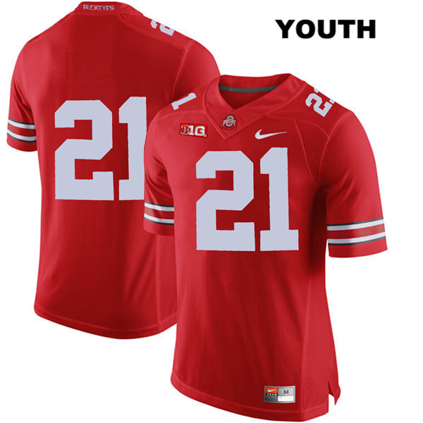 Ohio State Buckeyes Youth Parris Campbell #21 Red Authentic Nike No Name College NCAA Stitched Football Jersey VK19M82UV